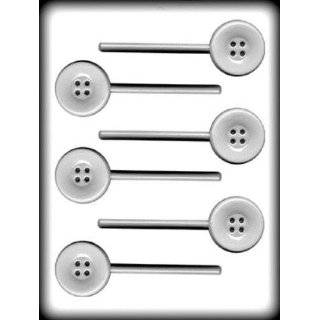 button sucker Hard Candy Mold 3 Count  Grocery 