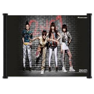  2ne1 Kpop Fabric Wall Scroll Poster (21x16) Inches 