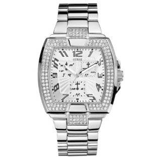Guess Womens W17512G1 Silver Stainless Steel Quartz Watch with Silver 