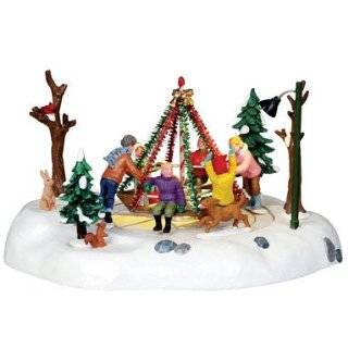 Lemax 14340 Merry go round Porcelain Village Accessory 5 Tall