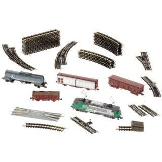   Set with a Freight Train, Track Layour, and a Locomotive Controller