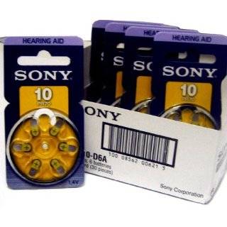 Hearing Aid Battery Sony size 10 made in Japan 30 batteries Pack