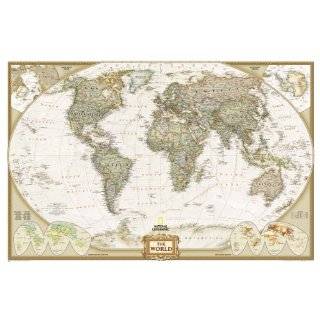 World Executive Wall Map Laminated (World Maps) (National Geographic)