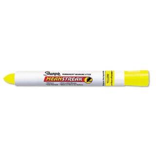   Permanent Marking Stick,Bullet Marker Point Style   Yellow Ink   1