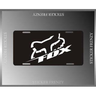  FOX RACING ENGRAVED LICENSE PLATE W/FREE FRAME Automotive