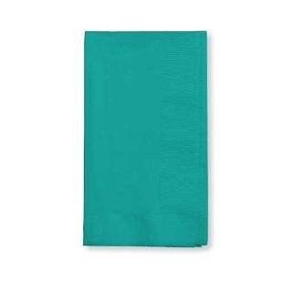 Creative Converting Paper Napkins, 3 Ply Luncheon Size, Tropical Teal 