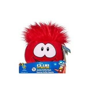 Disney Club Penguin 8 Inch JUMBO Puffle Plush Red Includes Coin with 