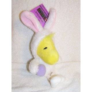 Peanuts Snoopy 8 Plush Woodstock Bean Bag Doll in White Easter Bunny 