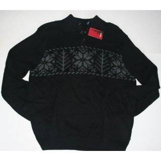 Polo Ralph Lauren Mens Cashmere Black Blue Hand Knit Snowflake Sweater 