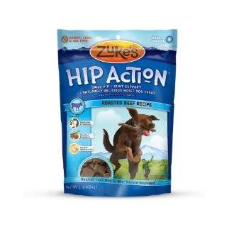 Zukes Hip Action Natural Dog Treats Roasted Beef Recipe, 16 Ounce