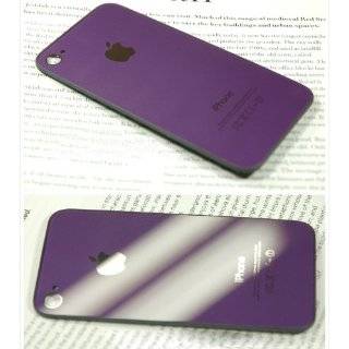 ATT Iphone 4 Back Cover Housing with Diffuser and Chrome ring, Purple 