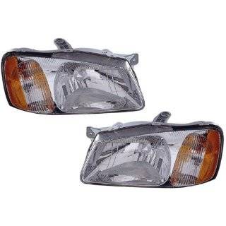    Hyundai Accent Replacement Headlight Assembly   1 Pair Automotive
