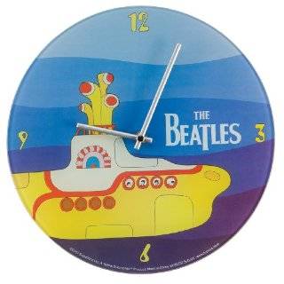 Vandor 64689 The Beatles Cordless Wood Wall Clock, Yellow Submarine 