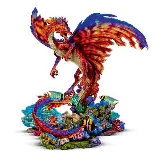  Blood Moon Dragon Art Figurine by The Hamilton Collection 