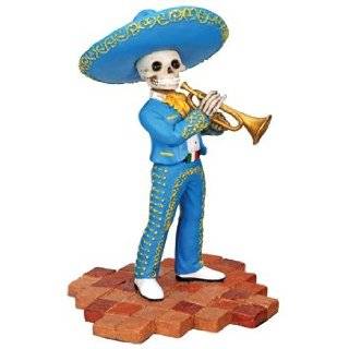  the Dead   Mariachi Band Trio Trumpet   Cold Cast Resin   5.25 Height