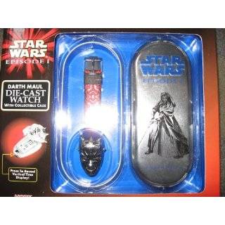 Star Wars Episode I Darth Maul Die cast Watch with Collectible Case