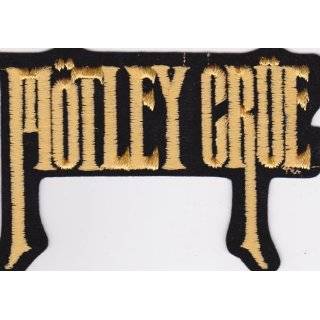   Crue Red Black Name Tag Rock and Roll Band iron on patch Clothing