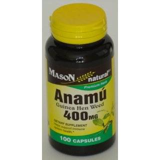  Natural Anamu 400mg Premium Herbal Capsules, Guinea Hen Weed   100 Ea