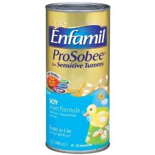 Enfamil ProSobee Lipil Ready to Use Soy Infant Formula, 1 Quart Cans 