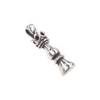 Queen Chess Piece Pewter Pendant Necklace