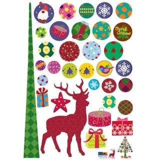 Christmas Holiday Time Reusable Wall Decoration Stickers   Forest 