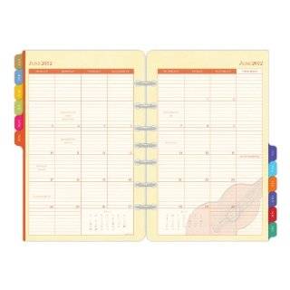 Day Timer Flavia Desk Size 2 Page Per Month Tabbed Refill, 5.5 x 8.5 