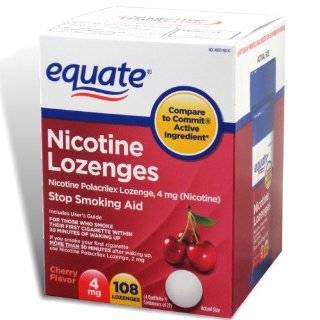   Lozenge 4 mg, Stop Smoking Aid, Cherry Flavor, Lozenges, 108 Count