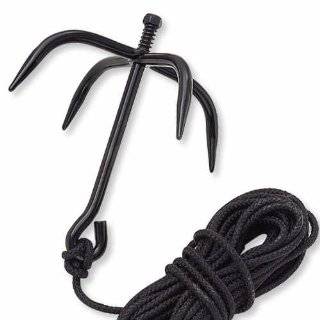  Black Ninja Folding Grappling Hook W/ 33 Foot Rope Sports 