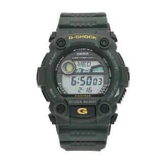 Casio Mens G 7900 3DR G Shock Green Resin Digital Dial Watch