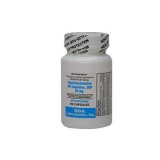  Diphenhydramine HCI 25 mg   100 Tablets Health & Personal 