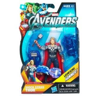 Marvel Avengers Movie 4 Inch Action Figure Shock Strike Thor Launching 