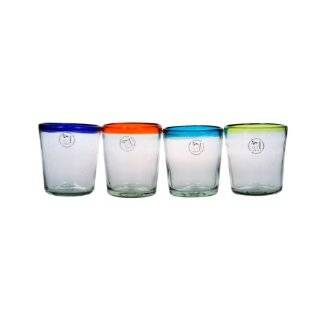 Amici Baja Set of 4 Double Old Fashioned In Assorted Colors, 13 Ounce