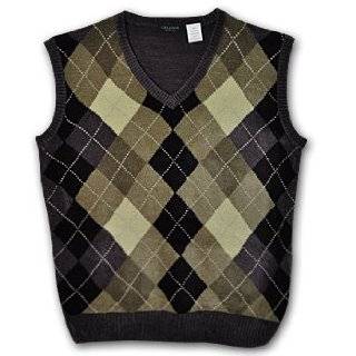 Cellinnie Pullover Chenille Argyle Sweater Vest for Big and Tall