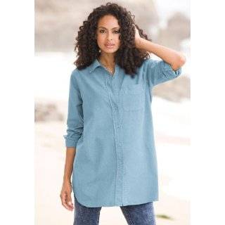 Roamans Plus Size Denim Boyfriend Bigshirt