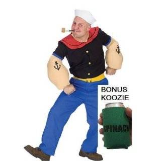 Costumes Mens Mens Popeye Costume, Blue, One Size Fun World Costumes 
