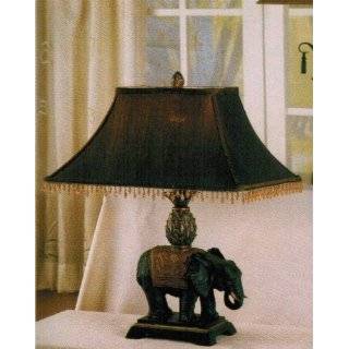    African Wildlife Elephant Tusk Sculpture Floor Lamp