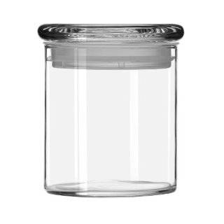 Libbey 22 Ounce Cylinder Jar with Glass Lid, Set of 6 Libbey Cylinder 
