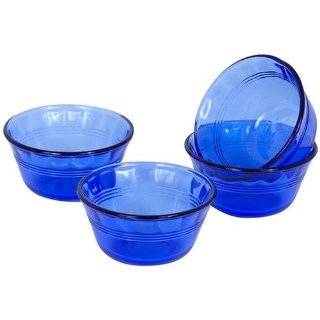   Pyrex Prepware 4 Piece Dessert Dish Set, Cobalt