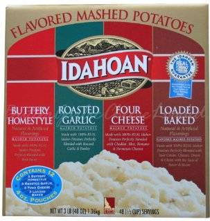 Idahoan Flavored Mashed Potatoes (12 Pouches) Variety Pack 