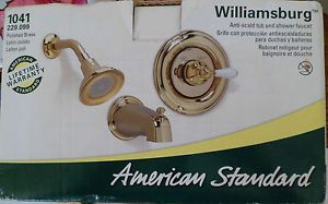 American Standard Williamsburg Polished Brass Anti Scald Tub Shower Faucet
