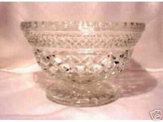 Anchor Hocking Glass Wexford Footed Compote Bowl