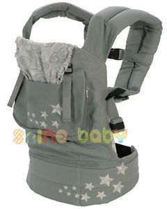 Adjustable Infant Baby Carrier Sling Newborn Wrap Rider Backpack Galaxy Grey