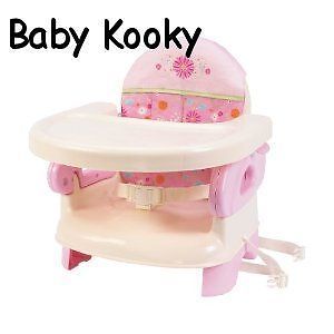 Summer Infant 2 Level Booster Seat Highchair Pink Baby Toddler Feeding Chair New