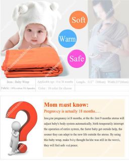 Multicolor Infant Baby Wrap Bag Cradle Pouch Sling Carrier Bag