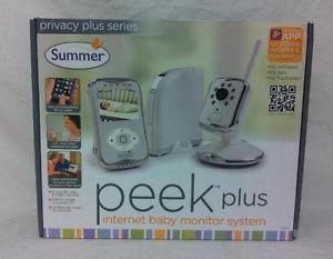 Summer Infant Peek Plus Internet Baby Monitor System 02230 White