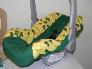 John Deere Infant Baby Car Seat Cover Personalized New