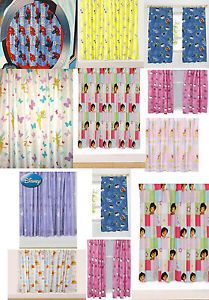 New Children's Boys Girls One Pair Novelty TV Characters Bedroom Curtains