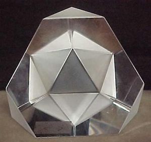 Steuben Art Glass Crystal Cut Glass Paperweight