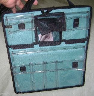 Green Clear Organizer Luggage Bag Accessory Craft Office Supplies Storage Case