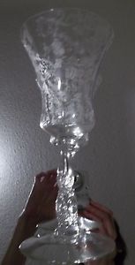 Cambridge Chantilly Crystal 3625 Etched Water Glass Stemware Elegant